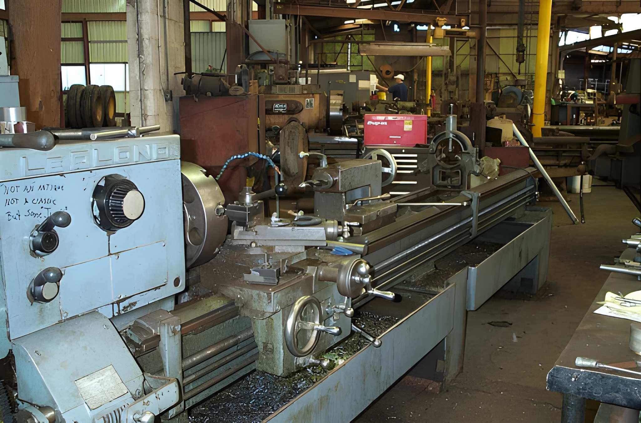 H. Brown, Inc. Machine Shop manual horizontal lathe.